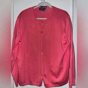 Lands End cardigan and sweater combo size large